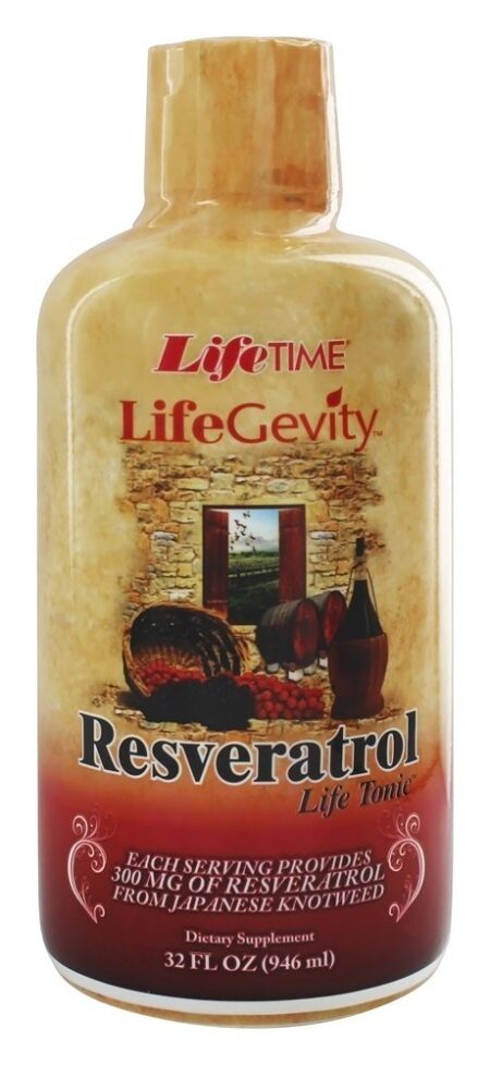 Líquido Resveratrol Vida Tônico - 32 fl. oz. LifeTime Vitamins