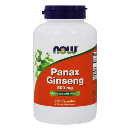 Panax Ginseng 500 mg. - Cápsulas 250 NOW Foods