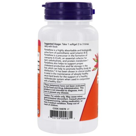 Pantethine 300 mg. - 60 Softgels NOW Foods - Image 3