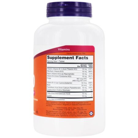 Vitamina B-50 - 250 Tablets NOW Foods - Image 2