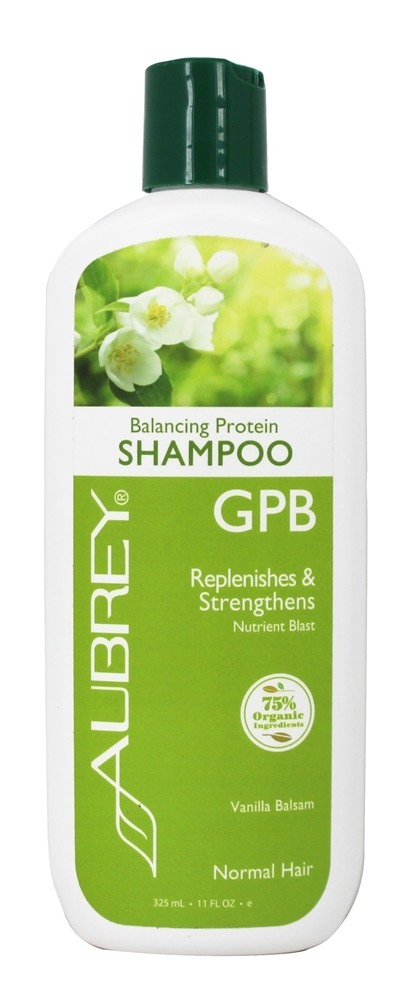 Shampoo Balancing Protein GPB Nutrient Blast Baunilha Bálsamo - 11 fl. oz. Aubrey Organics