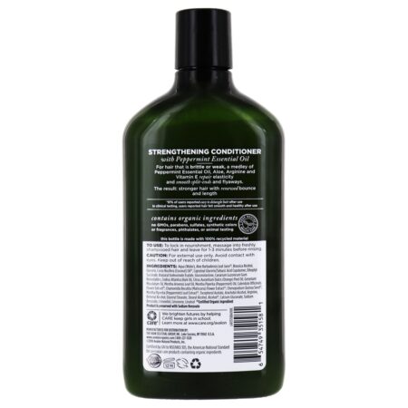 Reforço Condicionador Peppermint - 11 fl. oz. (Anteriormente revitalizante) Avalon Organics - Image 2