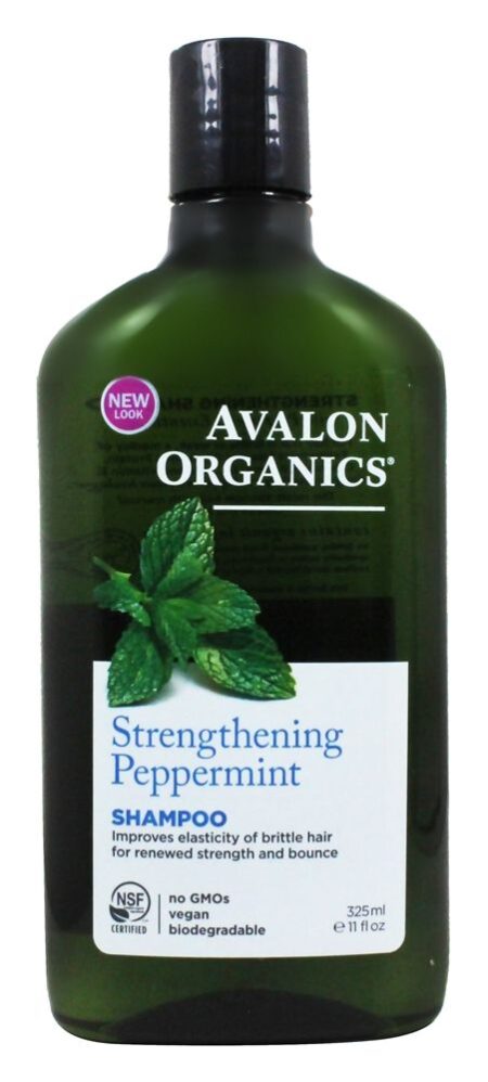 Shampoo Reforço da Hortelã-Pimenta - 11 fl. oz. Avalon Organics