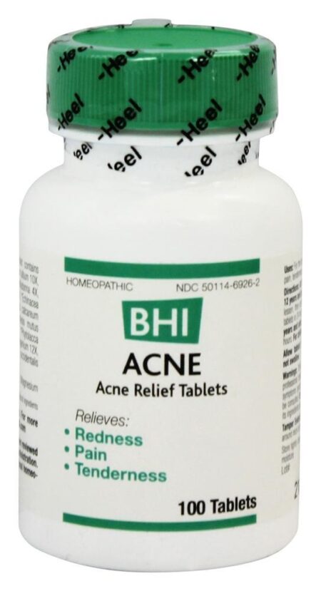 Acne - 100 Comprimidos anteriormente com inflamação BHI/Heel