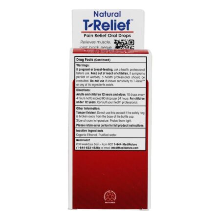 Gotas orais T-Relief - 1.69 fl. oz. MediNatura - Image 4