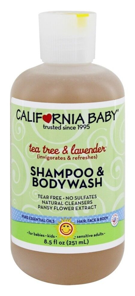 Xampu & Bodywash Chá árvore & Lavanda - 8.5 fl. oz. California Ba