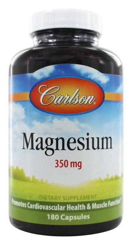 Magnésio 350 mg. - Cápsulas 180 Carlson Labs