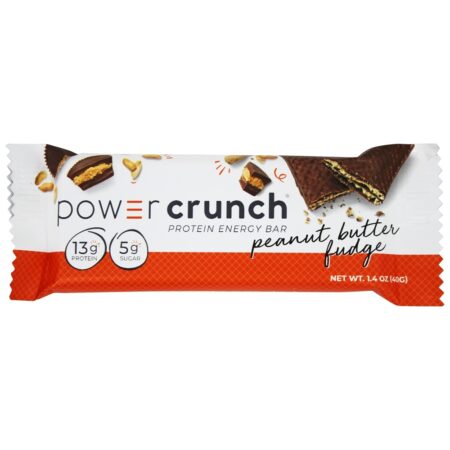 Barra Energética Wafer de Proteína Sabor Pasta de Amendoim & Fudge - 1.4 oz. Power Crunch