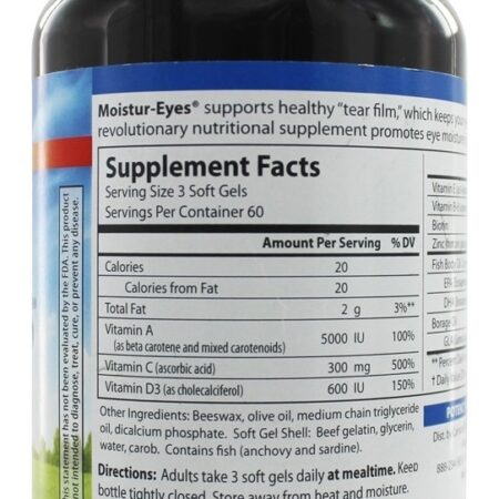 Olhos de umidade - 180 Softgels Carlson Labs - Imagem 2