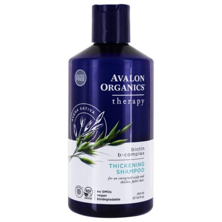 Shampoo de Espessamento Biotin B Complex Therapy - 14 fl. oz. Avalon Organics