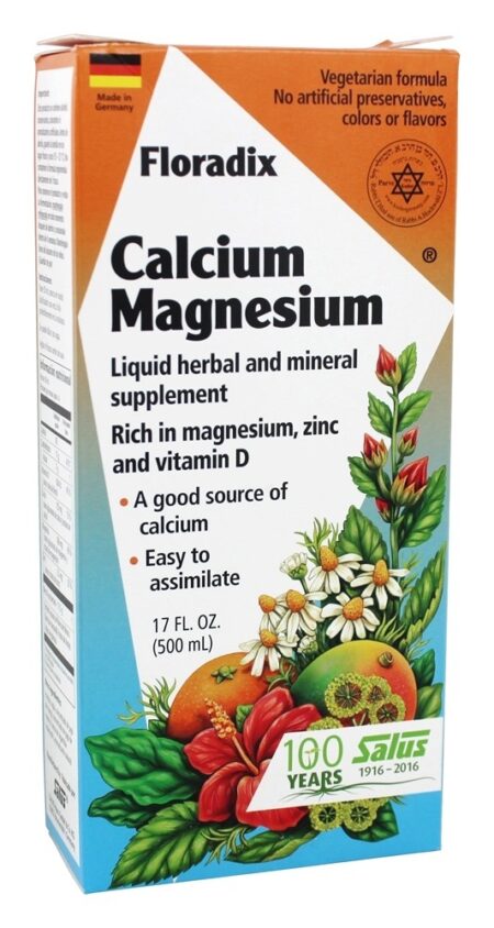 Floradix Calcium-Magnesium Liquid - 17 fl. oz. Flora