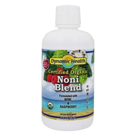 Sabor de framboesa orgânica certificada noni - 32 fl. oz. Dynamic Health