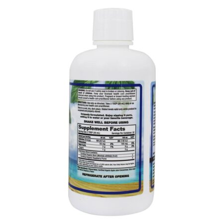 Sabor de framboesa orgânica certificada noni - 32 fl. oz. Dynamic Health - Image 2