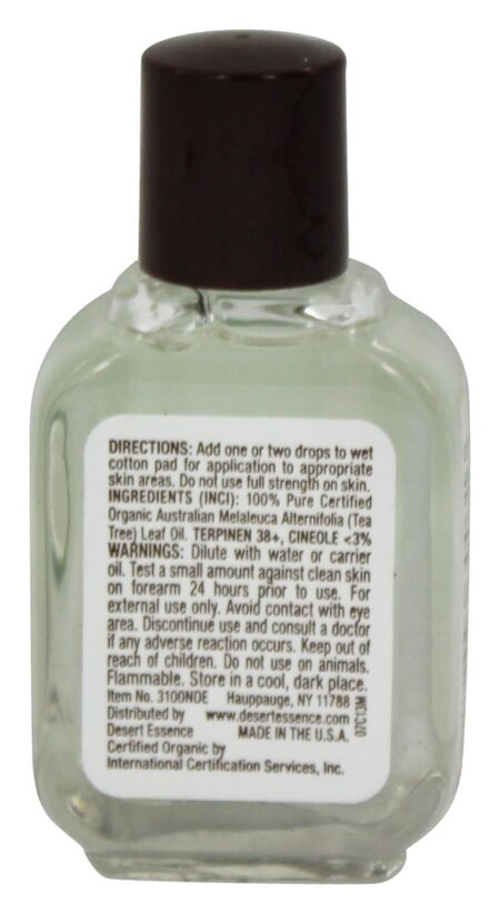 Óleo de Tea Tree 100 % Organic - 0.5 fl. oz. Desert Essence - Image 2