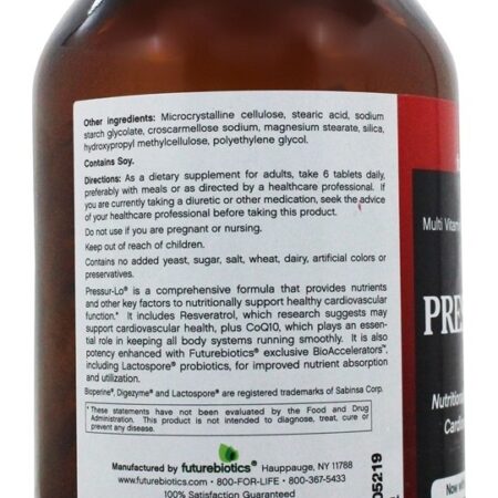 Pressur-Lo - 270 Tablets Futurebiotics - Imagem 3