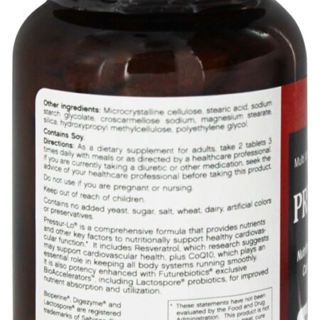 Pressur-Lo - 90 Tablets Futurebiotics - Imagem 3