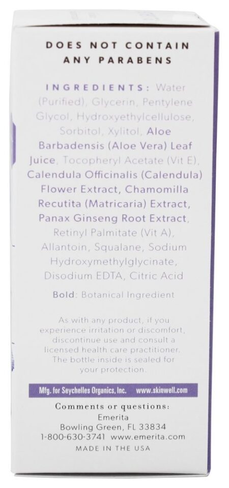 Hidratante Pessoal Feminino com Calêndula - 4 fl. oz. Emerita - Image 2