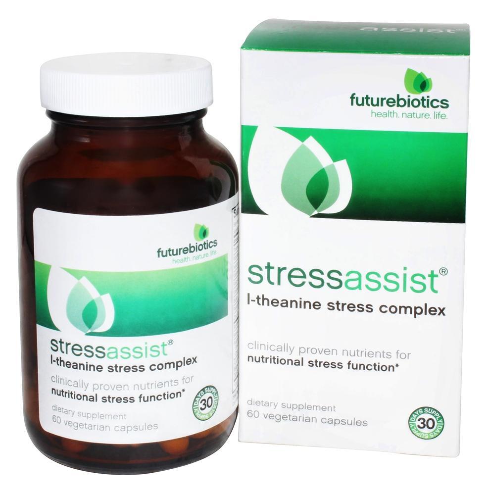 StressAssist Complexo de L-Teanina Para o Estresse - Cápsulas vegetarianas 60 Futurebiotics - Imagem 4