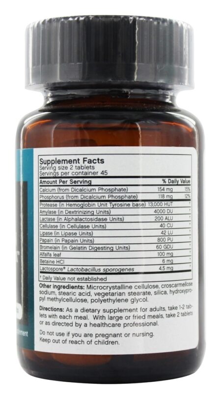 Complexo Enzimático Vegetariano - 90 Tablets Futurebiotics - Image 2