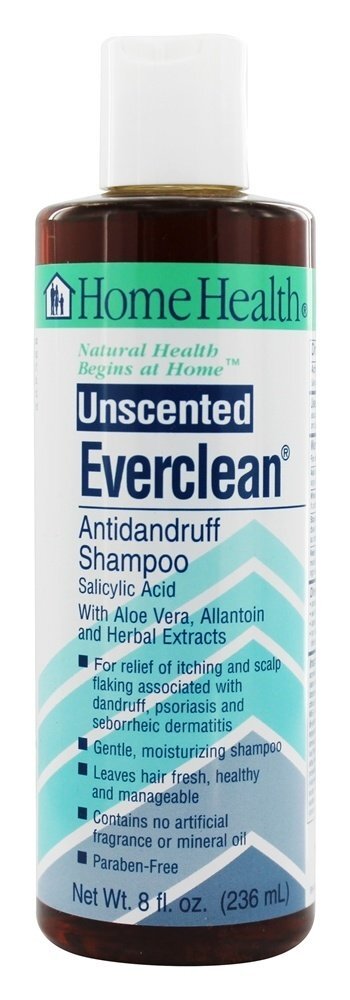 Shampoo Anticaspa Everclean sem perfume - 8 fl. oz. Home Health