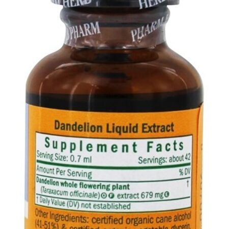 Extrato líquido da planta inteira Dandelion de florescência para limpar e desintoxicar - 1 fl. oz. Herb Pharm - Imagem 2