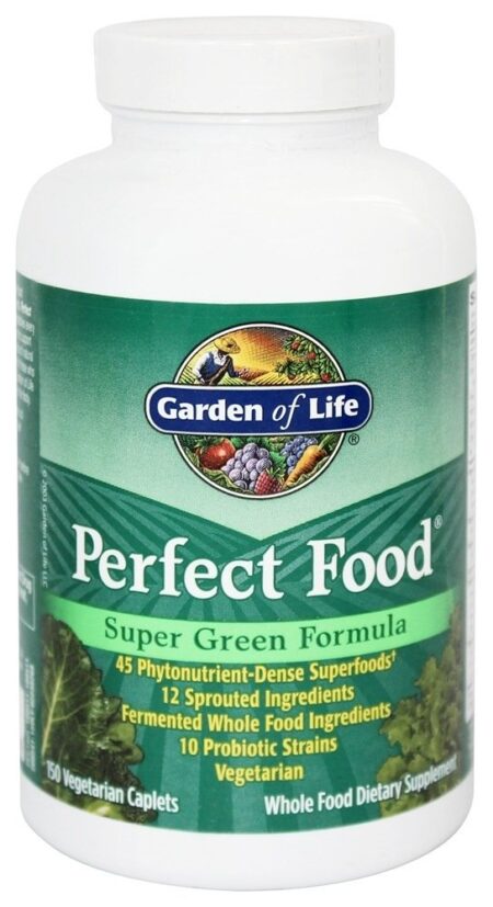 Perfect Food Fórmula Super Verde - 150 Cápsulas vegetarianas Garden of Life