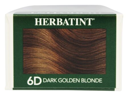 Gel Permanente Haircolor Herbal 6D Loiro Dourado Escuro - 4.5 fl. oz. Herbatint - Image 2