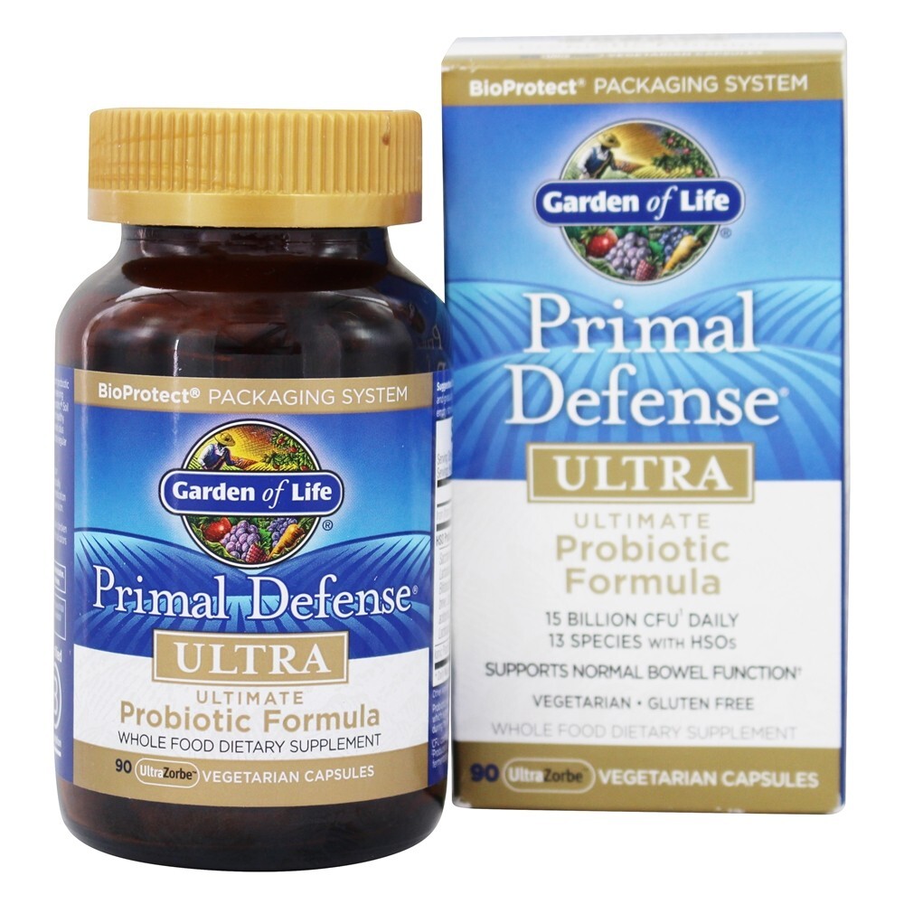 Primitivo Defesa Extremista Final Probiotic Fórmula - Cápsulas vegetarianas 90 Garden of Life