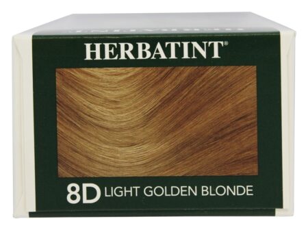 Gel Permanente Haircolor Herbal 8D Loiro Dourado Claro - 4.5 fl. oz. Herbatint - Image 2