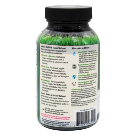 Immuno-Shield Bem-Estar o Ano Todo - 100 Softgels Irwin Naturals - Image 3