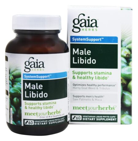 Libido Masculino Líquido - Cápsulas vegetarianas 60 Gaia Herbs