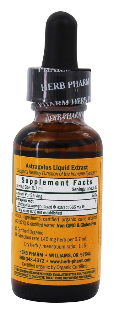 Extrato Líquido Astragalus Whole Root para Suporte Imune - 1 fl. oz. Herb Pharm - Imagem 2