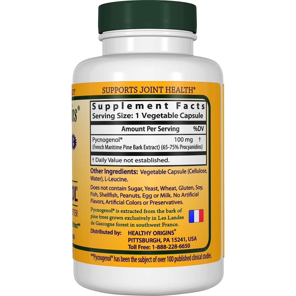 Pycnogenol 100 mg. - Cápsulas vegetarianas 30 Healthy Origins - Imagem 2