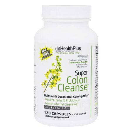 Super Colon Cleanse - Apoio Para Constipação Ocasional - Cápsulas 120 Health Plus