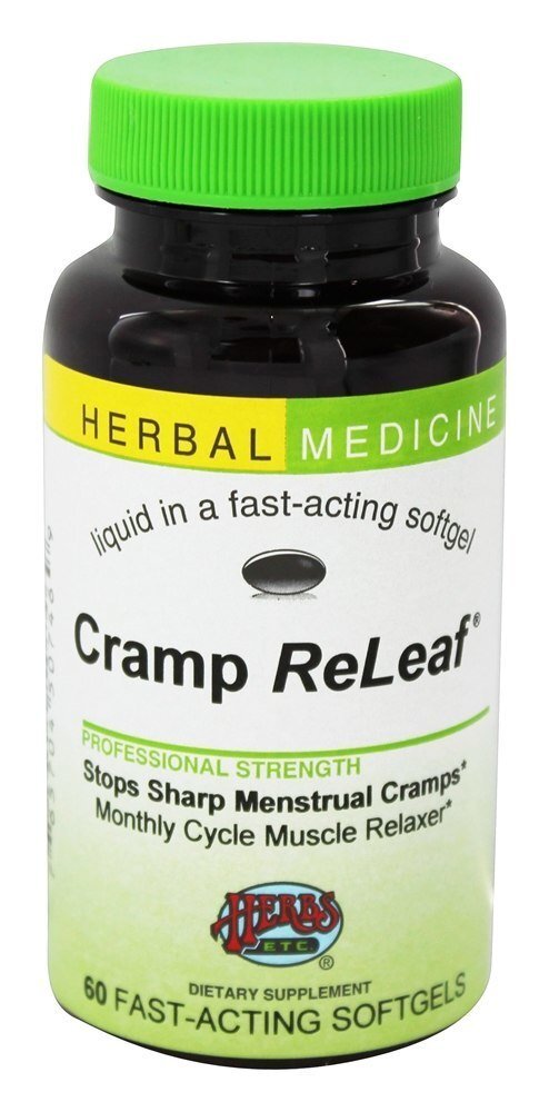Cramp ReLeaf Sem Álcool - 60 Softgels Herbs Etc