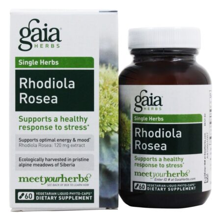 Phyto-Caps de Rhodiola Rosea - Cápsulas vegetarianas 60 Gaia Herbs