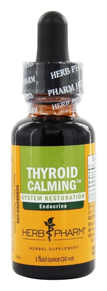 Composto calmante da tireóide - 1 fl. oz. Anteriormente Bugweed Motherwort Herb Pharm