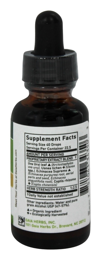 Usnea Uva Ursi Supremo - 1 fl. oz. Gaia Herbs - Imagem 2