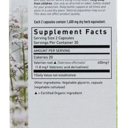 Cápsulas de Phyto de raiz de valeriana - Cápsulas vegetarianas 60 Gaia Herbs - Imagem 2