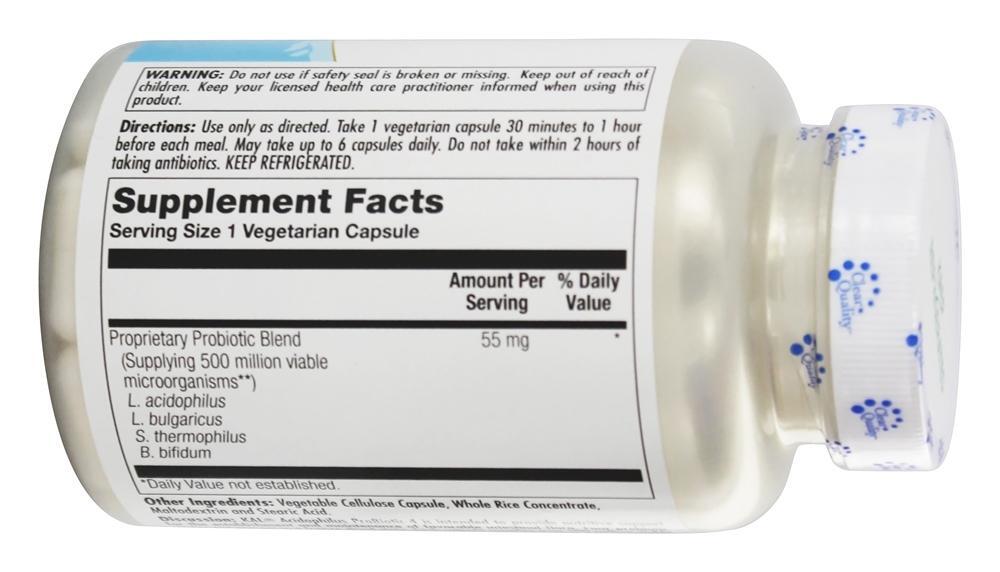 Acidophilus ProBiotic-4 - Cápsulas vegetarianas 100 Kal - Imagem 2