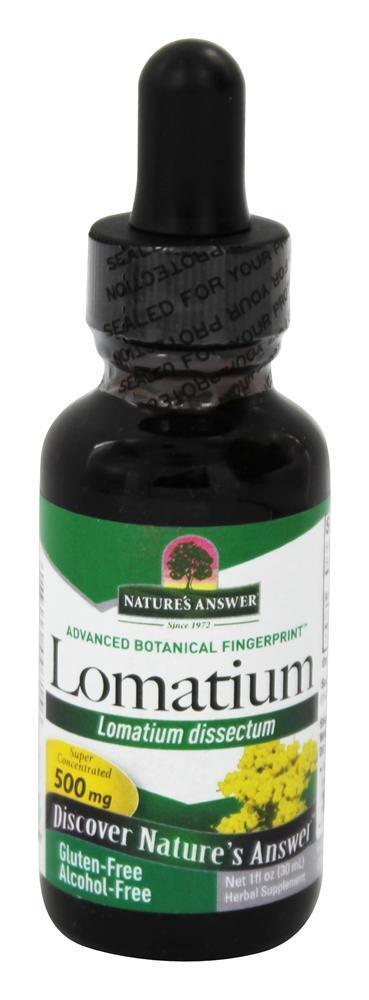 Lomatium Root Sem Álcool - 1 fl. oz. Nature's Answer