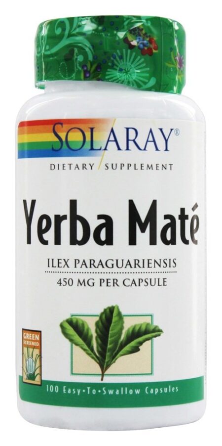 Yerba Mate 450 mg. - Cápsulas 100 Solaray