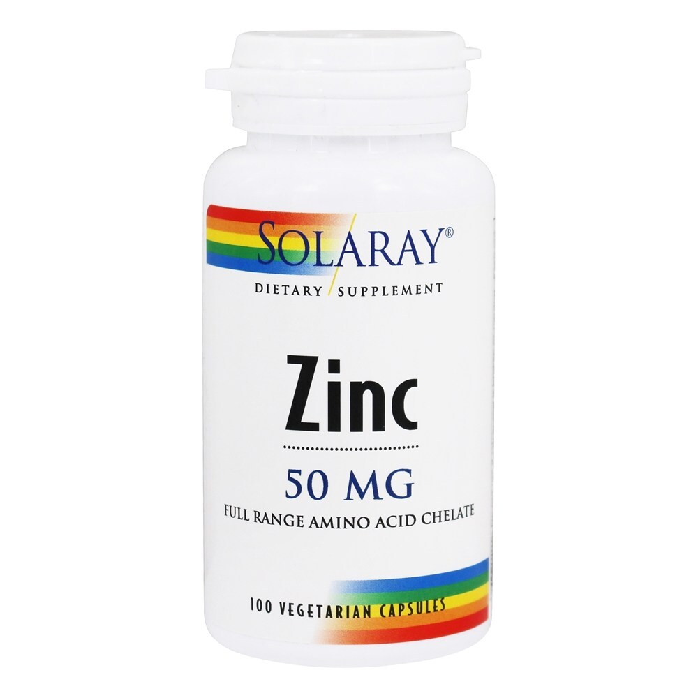 Zinco 50 mg. - Cápsulas vegetarianas 100 Solaray