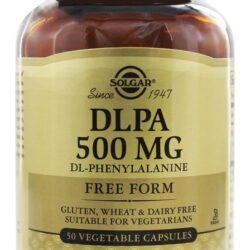 DLPA DL-Fenilalanina Forma Livre 500 mg. - Cápsulas vegetarianas 50 Solgar