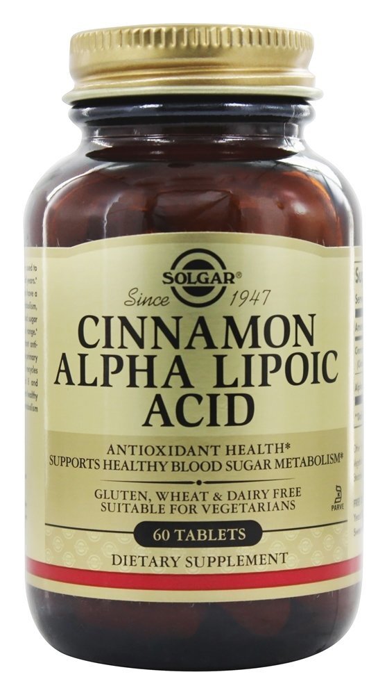 Alpha Comprimidos de canela com ácido lipóico - 60 Tablets Solgar