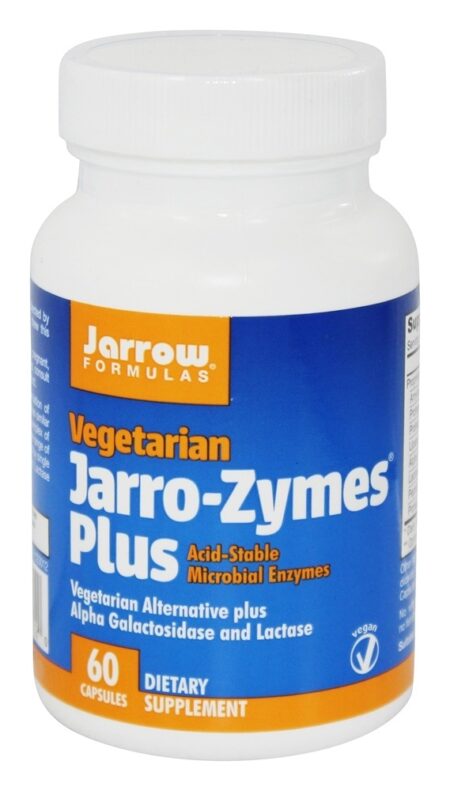 Jarro-Zymes Plus Vegetariano - Cápsulas vegetarianas 60 Jarrow Formulas