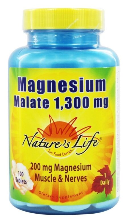 Magnésio Dimalato 1300 mg. - 100 Tablets Nature's Life