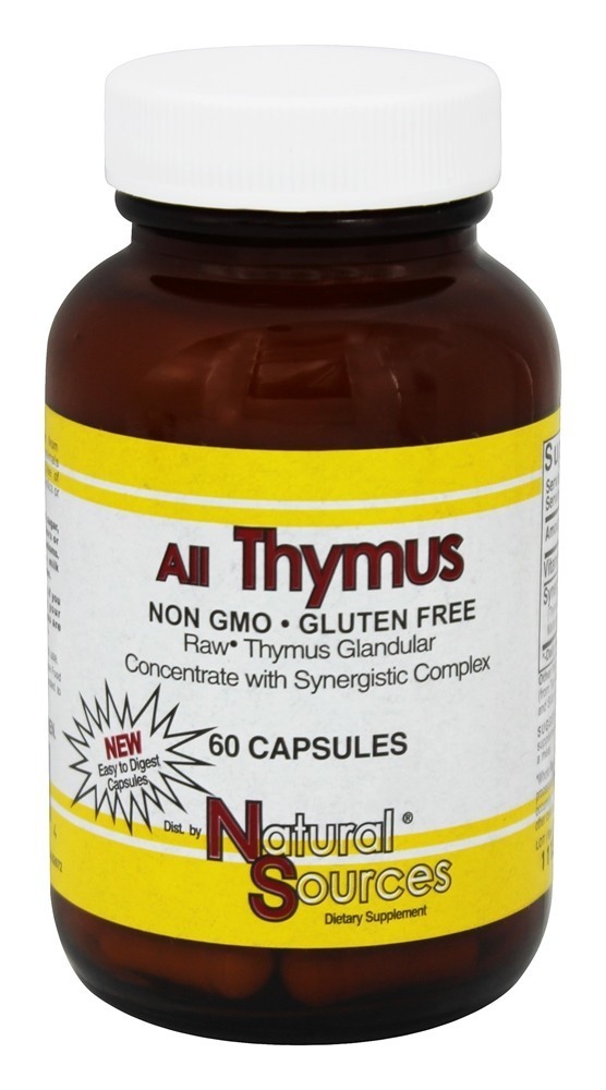 All Thymus - 60 Cápsulas Natural Sources
