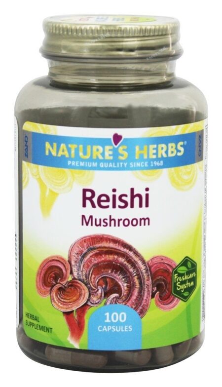 Cogumelo Reishi - Cápsulas 100 Nature's Herbs