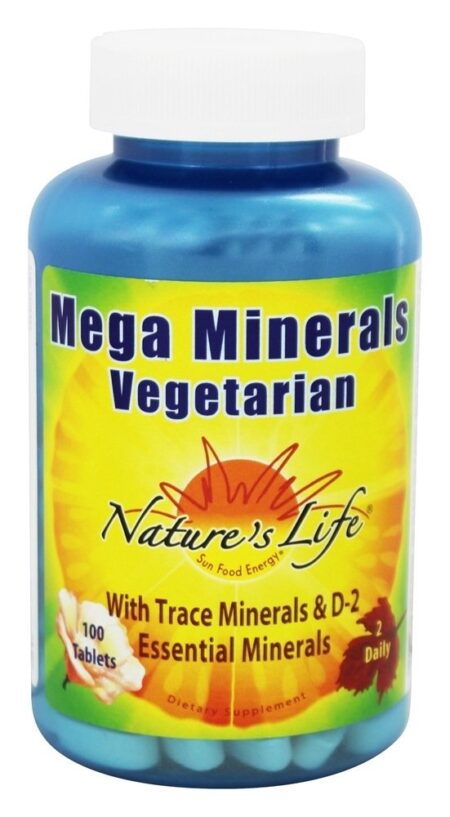 Minerais Mega Vegetarianos - 100 Tablets Nature's Life